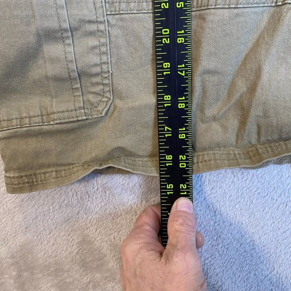 Wrangler Mens Khaki Cargo Shorts Size 48 Cotton Blend Durable - Picture 4 of 13